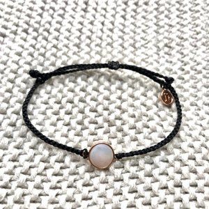Pura Vida Black/Rose Gold Mother of Pearl Bracelet